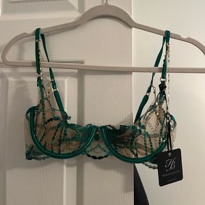 HONEY BIRDETTE GOLDY BRA EMERALD